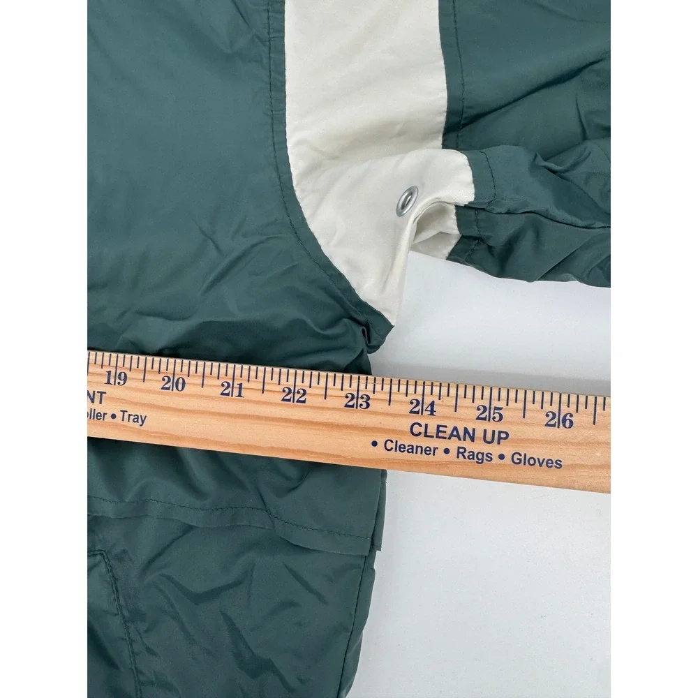 Nike Vintage Anorak Hooded Pullover Jacket‎ Green White Men's Medium Small Hole